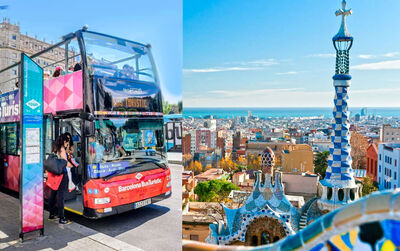 Hop On Hop Off Bus + Park Güell Tickets