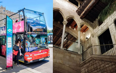 Hop On Hop Off Bus + Picasso Museum Tickets