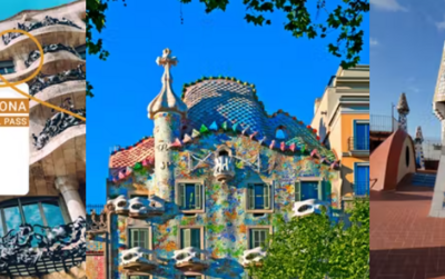 The three houses of Gaudí Pass